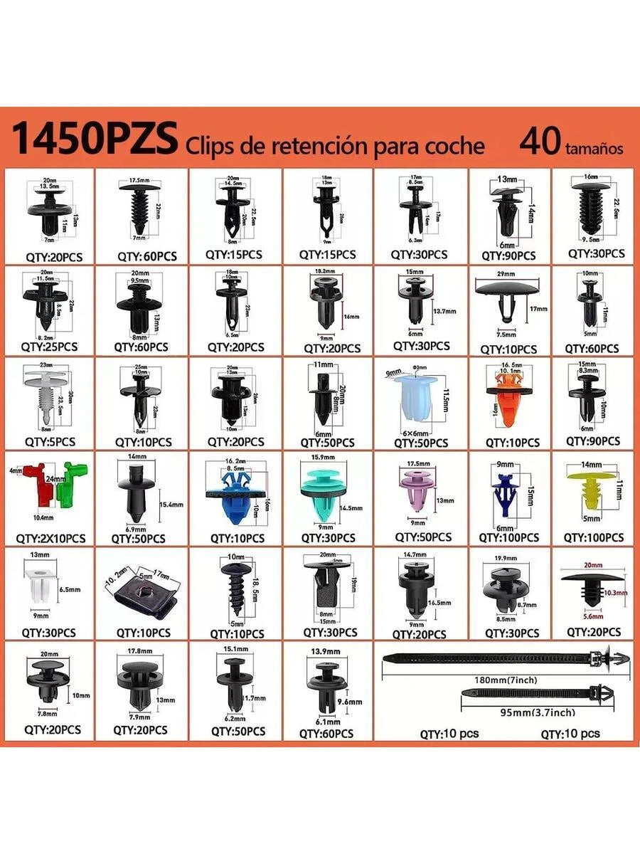 Vmingo Kit Remache Quitagrapa Automotriz 1815 Pzs