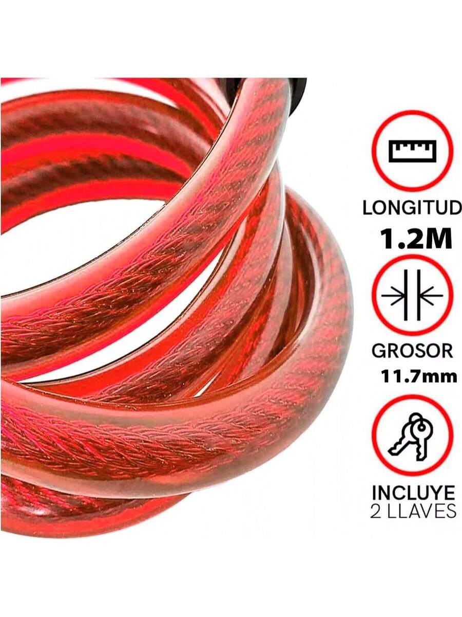 Vmingo Candado Cable Bici Cadena Reforzado