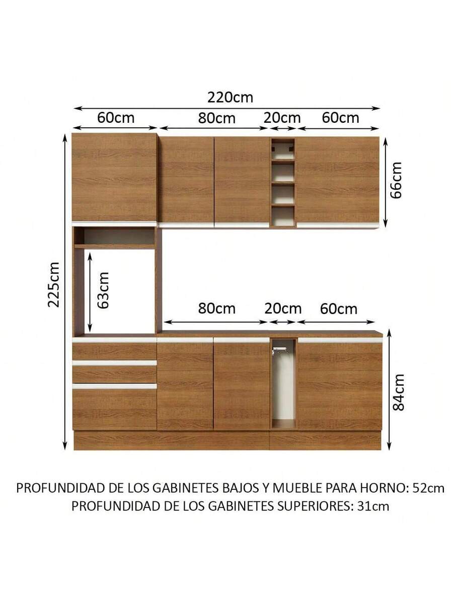 Cocina Integral Completa Modular Madesa