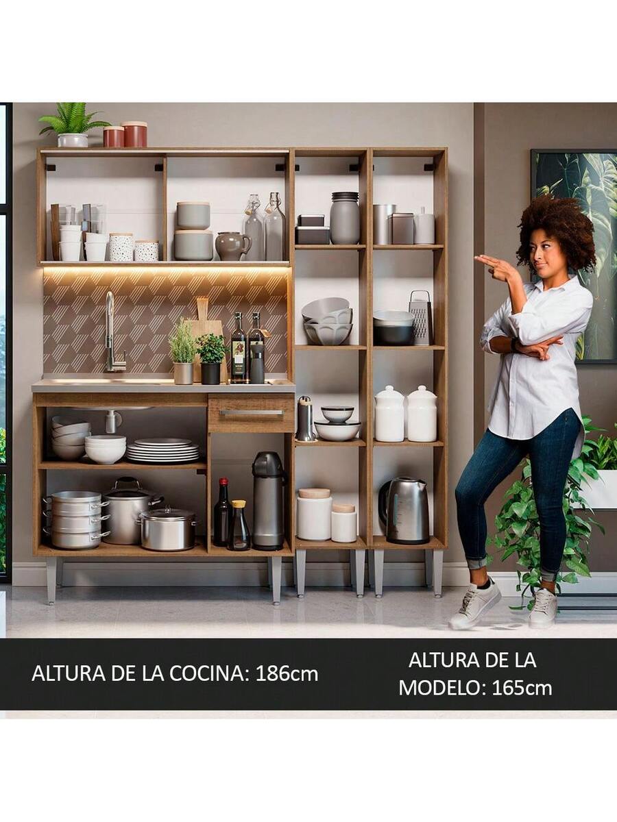 Mueble De Cocina Compacta 169cm