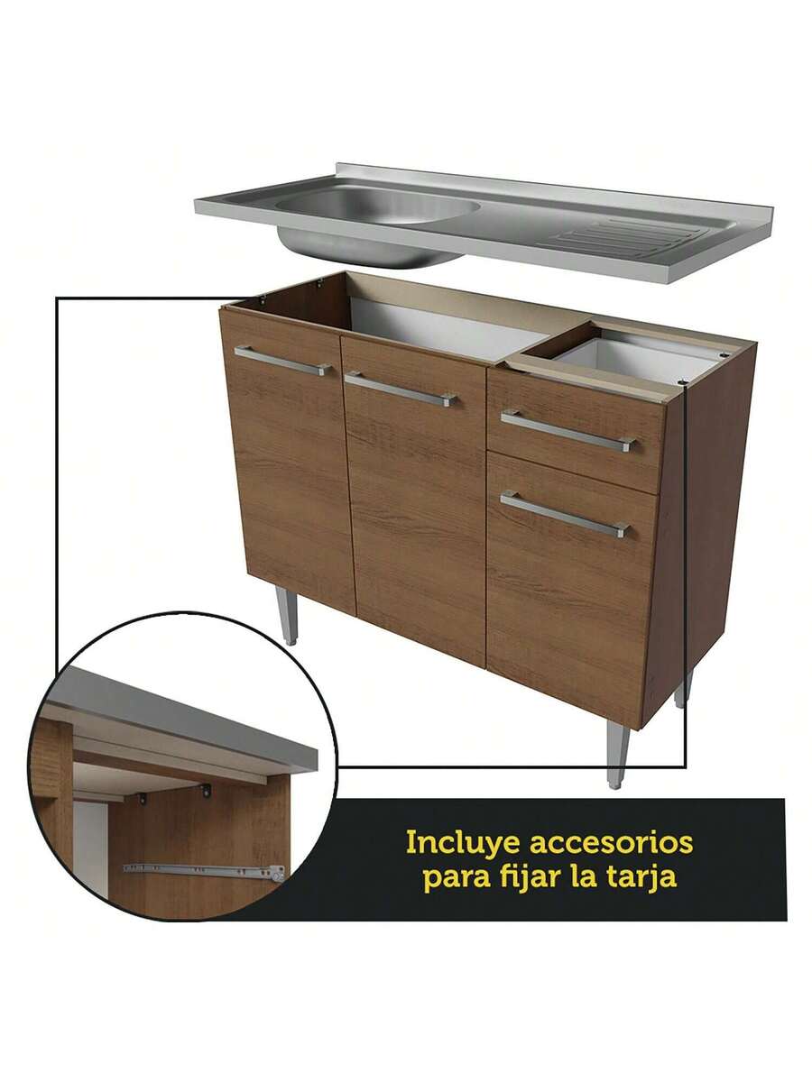 Mueble De Cocina Compacta 169cm