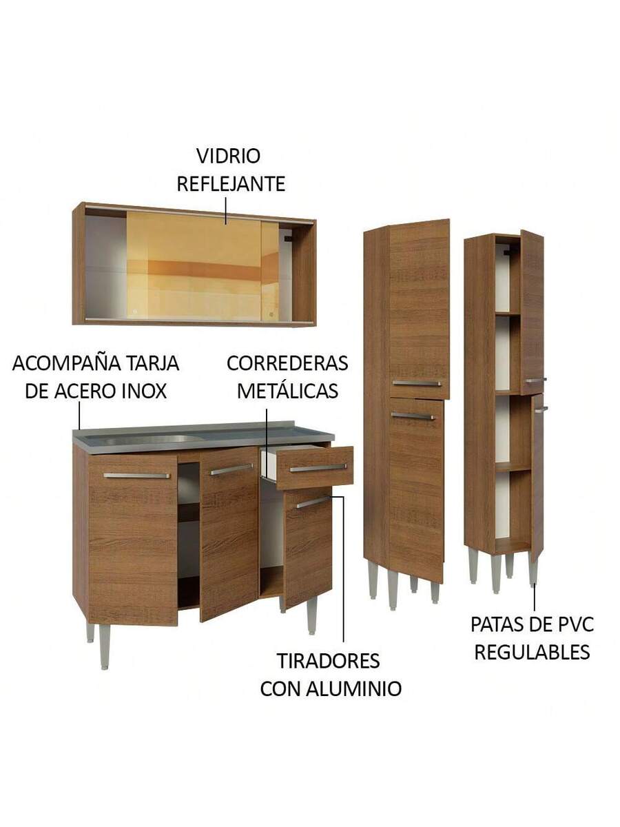 Mueble De Cocina Compacta 169cm