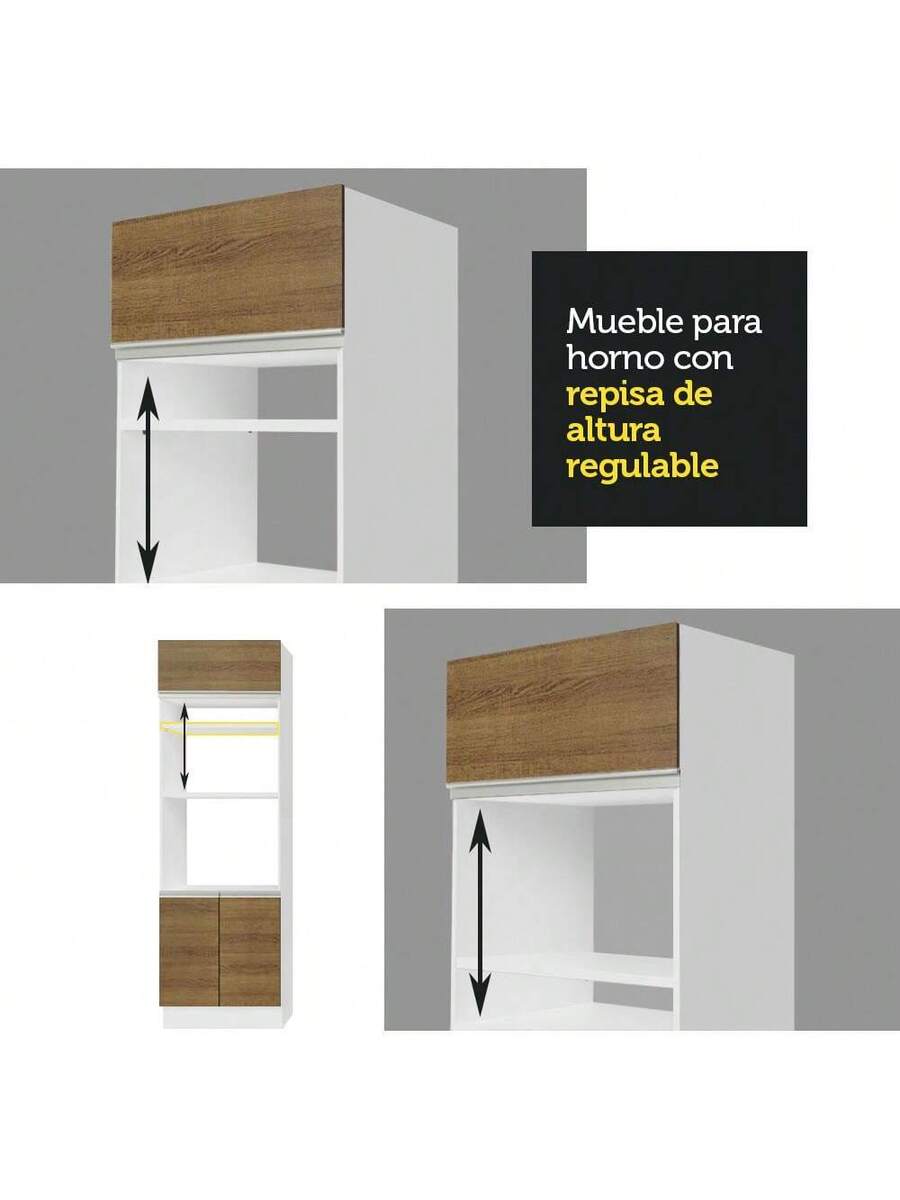 Cocina Integral Completa Modular Madesa Glamy 290cm