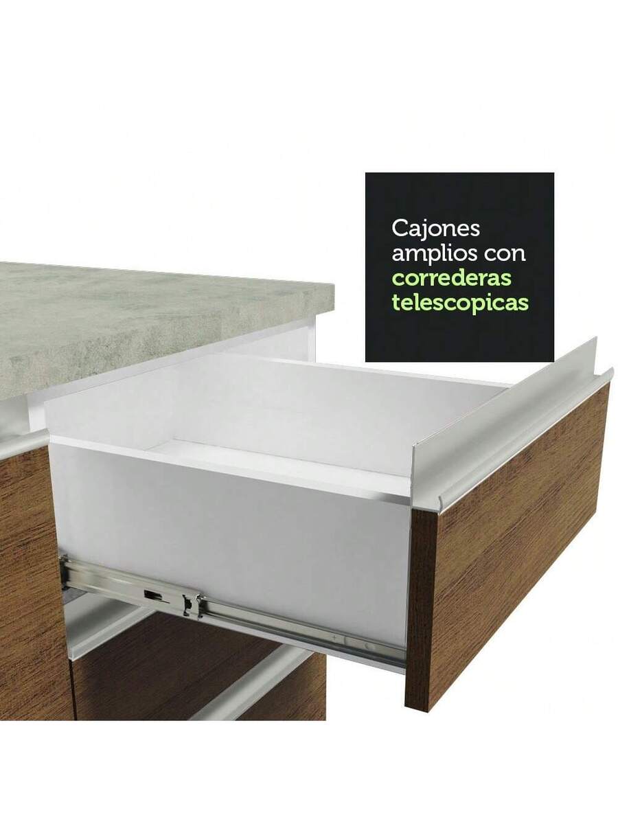 Cocina Integral Completa Modular Madesa Glamy 290cm