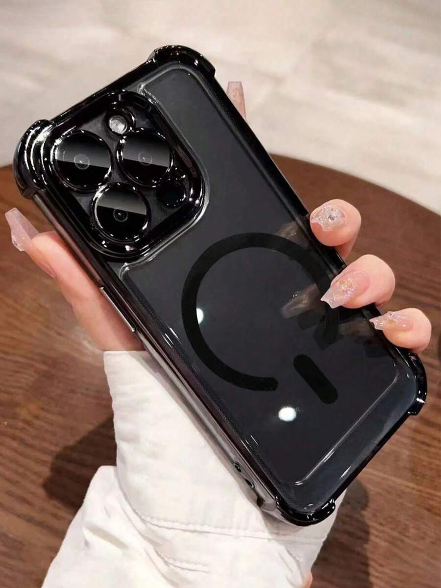 Funda de teléfono básica premium con electrochapado transparente