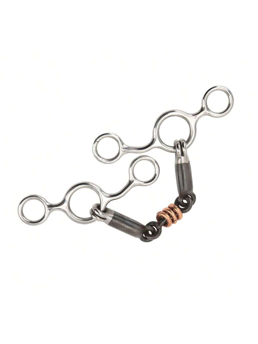 Bocado de acero inoxidable con anilla para mordaza de caballo