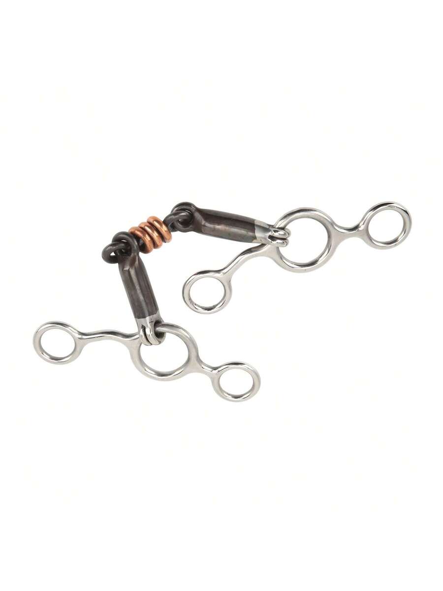 Bocado de acero inoxidable con anilla para mordaza de caballo
