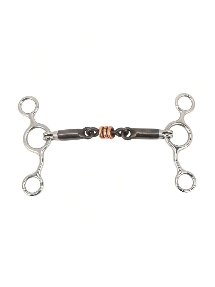 Bocado de acero inoxidable con anilla para mordaza de caballo