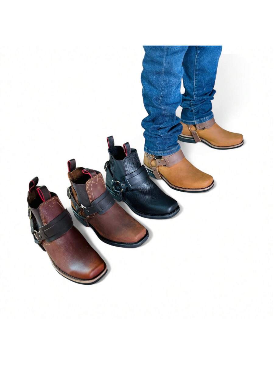 BOTAS EN PIEL CABALLERO VERSATILES USO RUDO