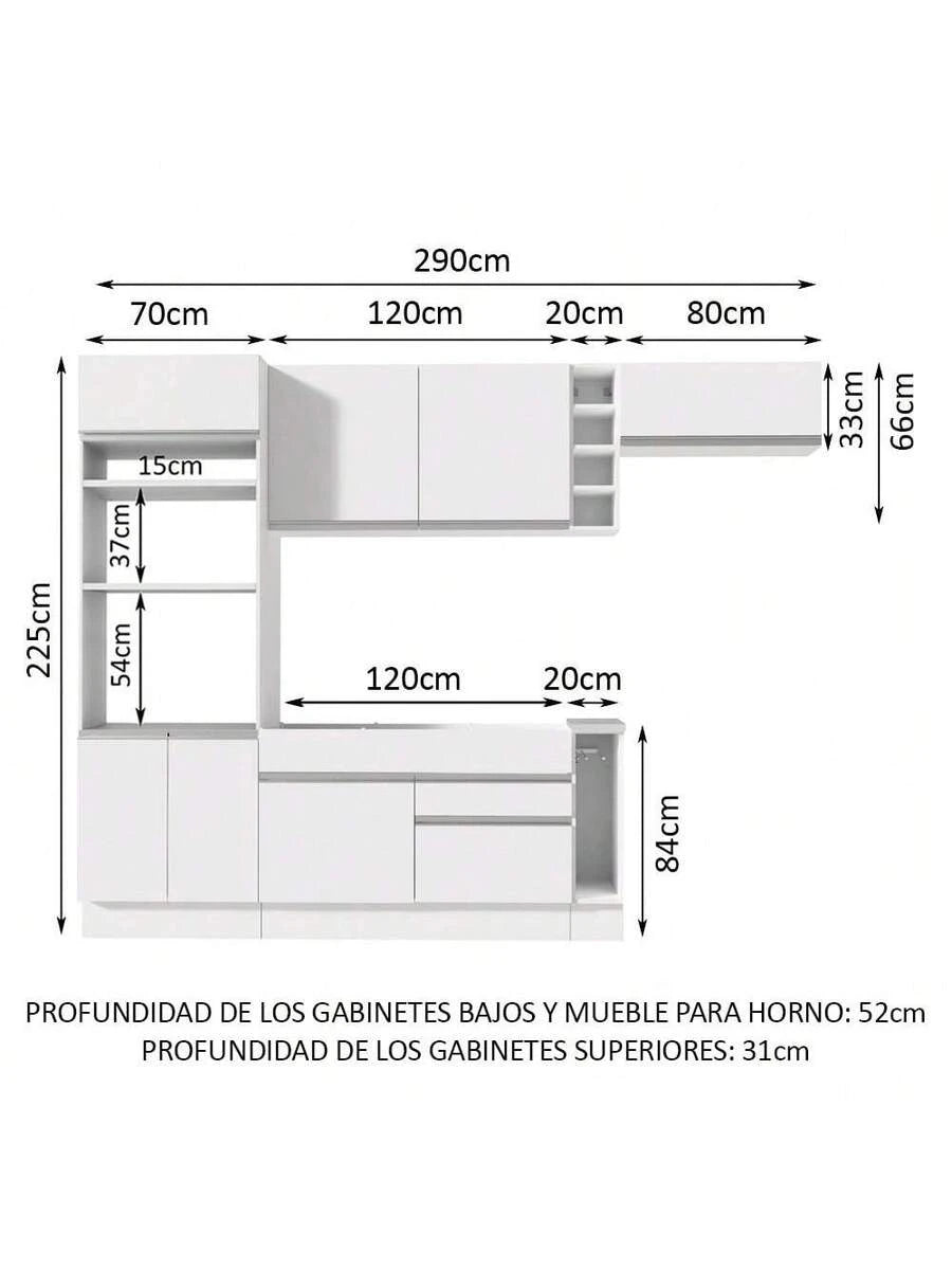 Cocina Integral Completa 290cm