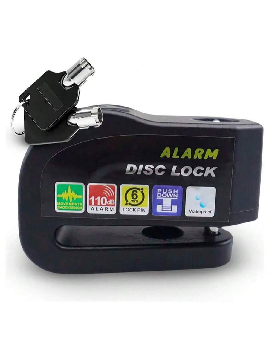 Alarma Candado Motocicleta Bicicleta Antirrobo Impermeable Freno de Disco Bloqueo