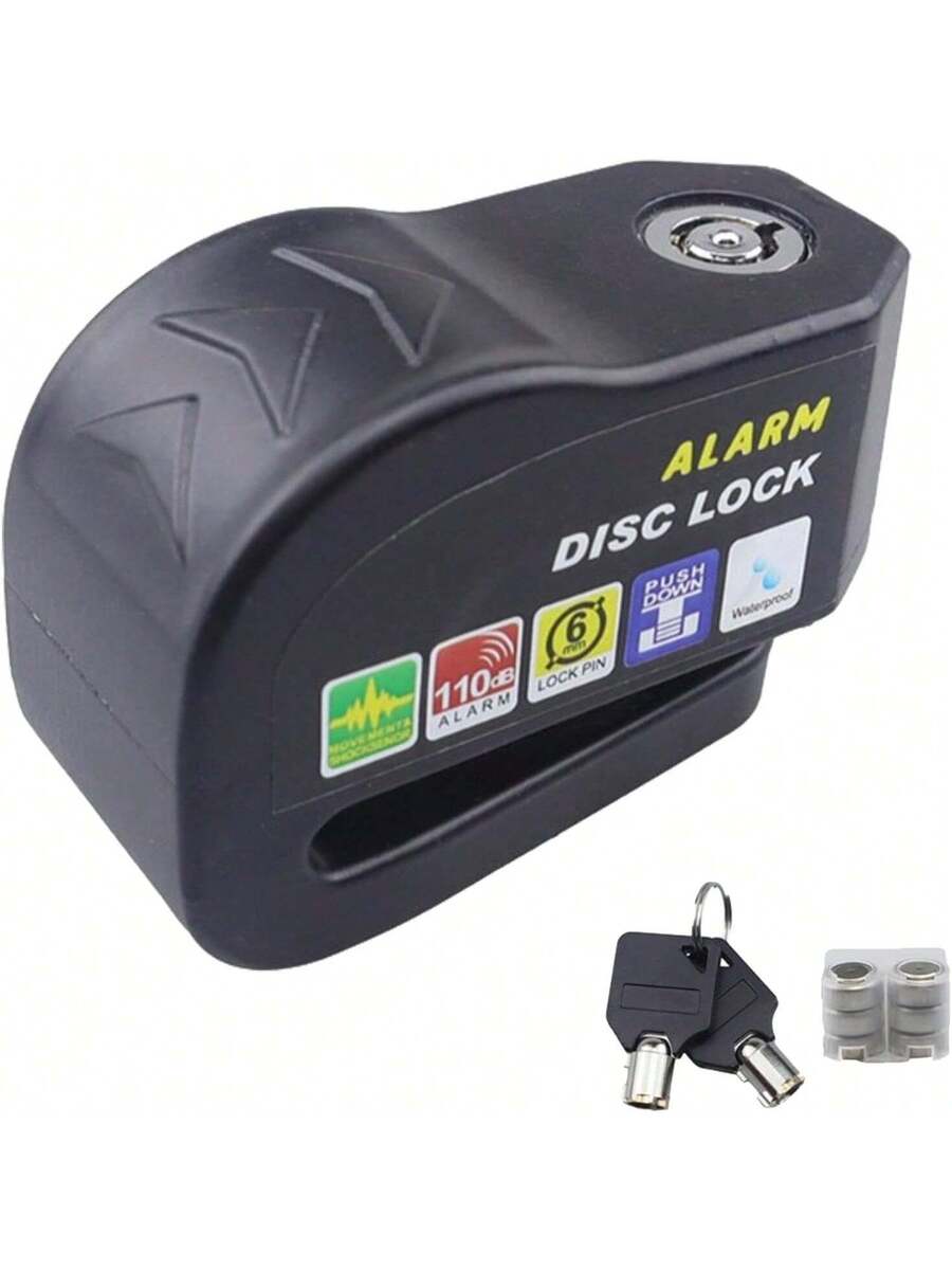 Alarma Candado Motocicleta Bicicleta Antirrobo Impermeable Freno de Disco Bloqueo