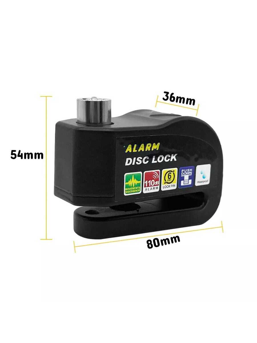 Alarma Candado Motocicleta Bicicleta Antirrobo Impermeable Freno de Disco Bloqueo