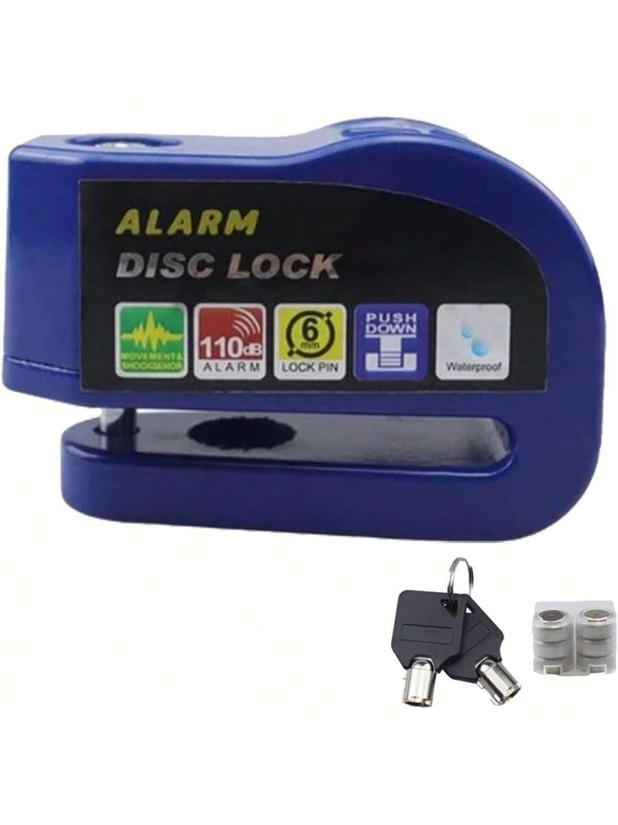 Alarma Candado Motocicleta Bicicleta Antirrobo Impermeable Freno de Disco Bloqueo