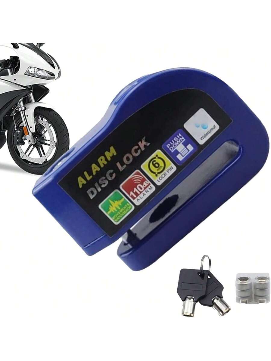 Alarma Candado Motocicleta Bicicleta Antirrobo Impermeable Freno de Disco Bloqueo