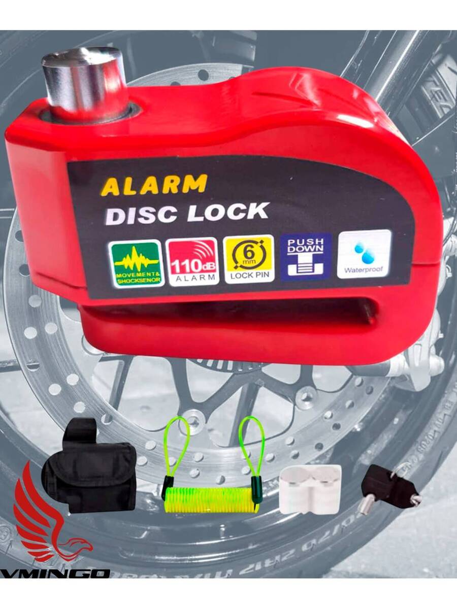 Alarma Candado con Estuche Cuerda de Aviso 2 Llaves