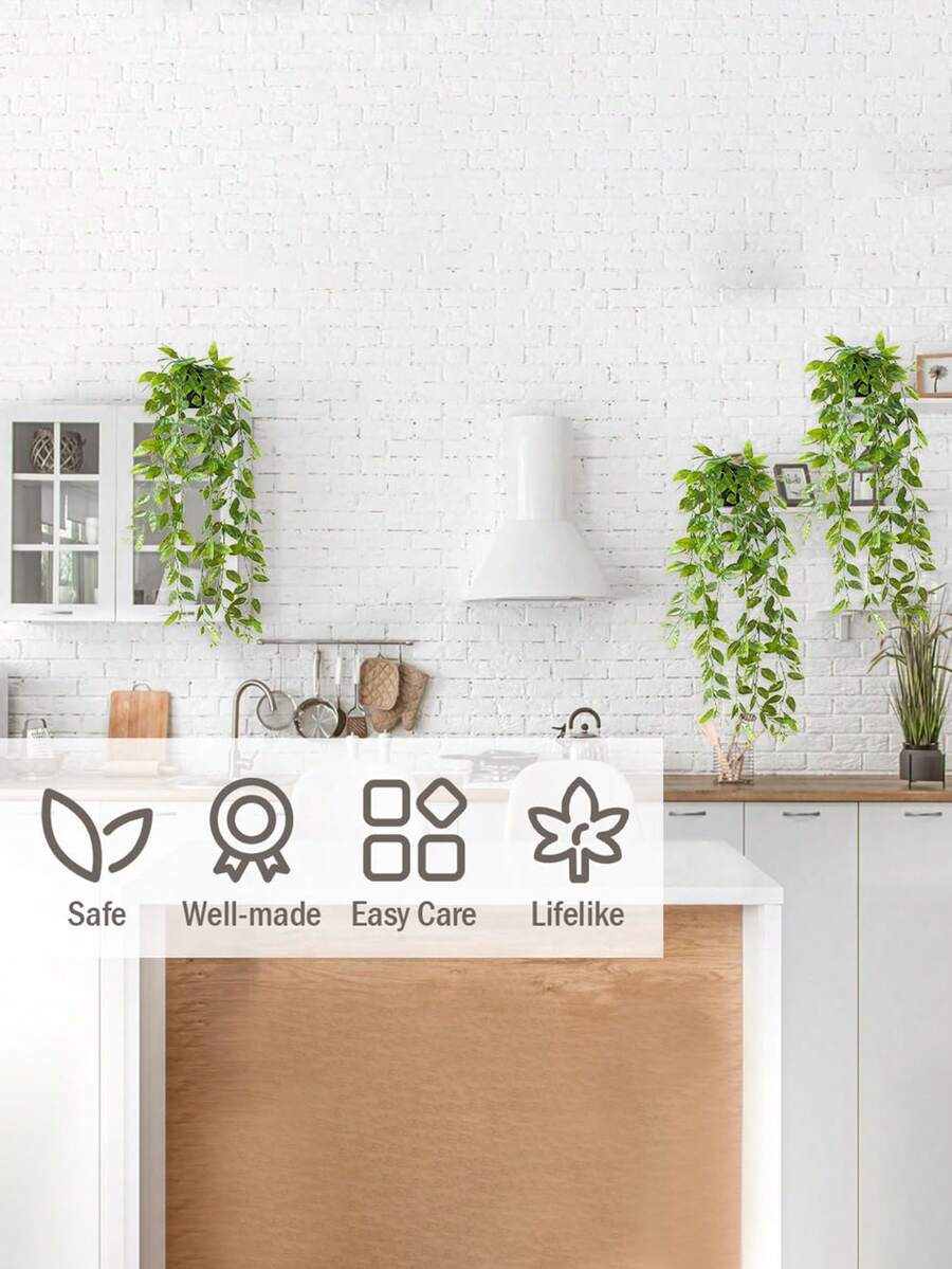 Plantas artificiales, Plantas en maceta colgantes