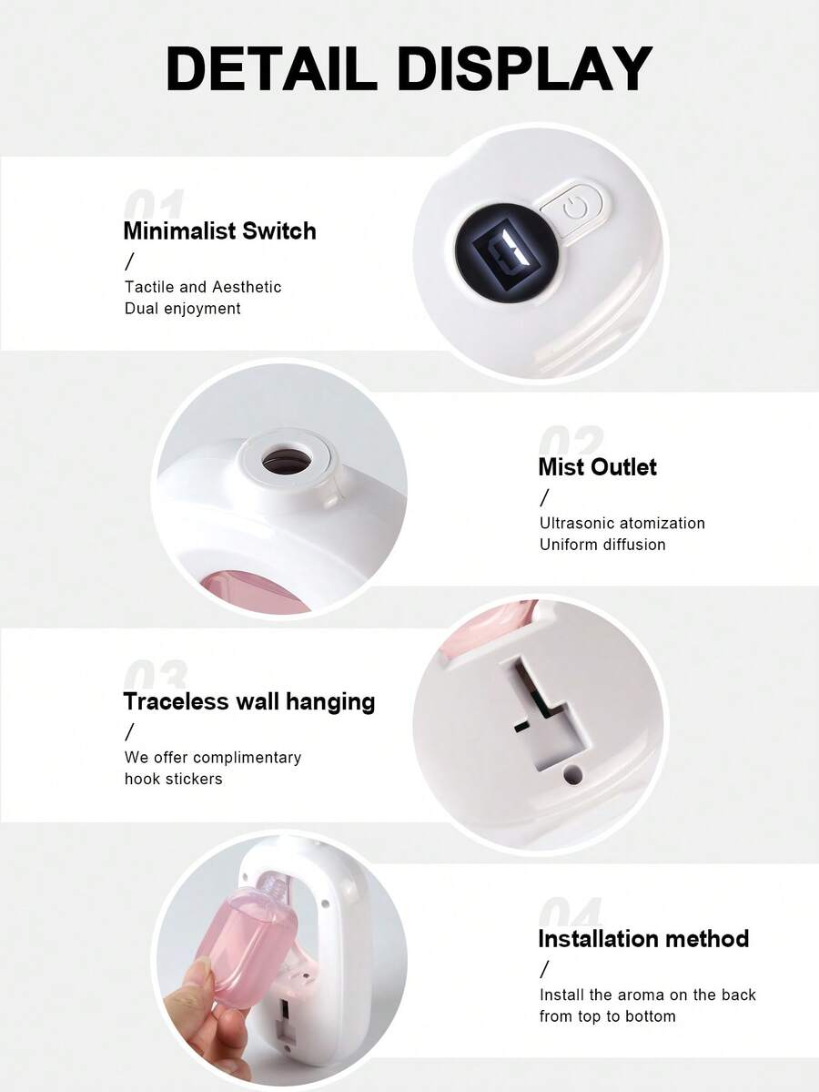 AOYI Difusor de aroma inteligente recargable