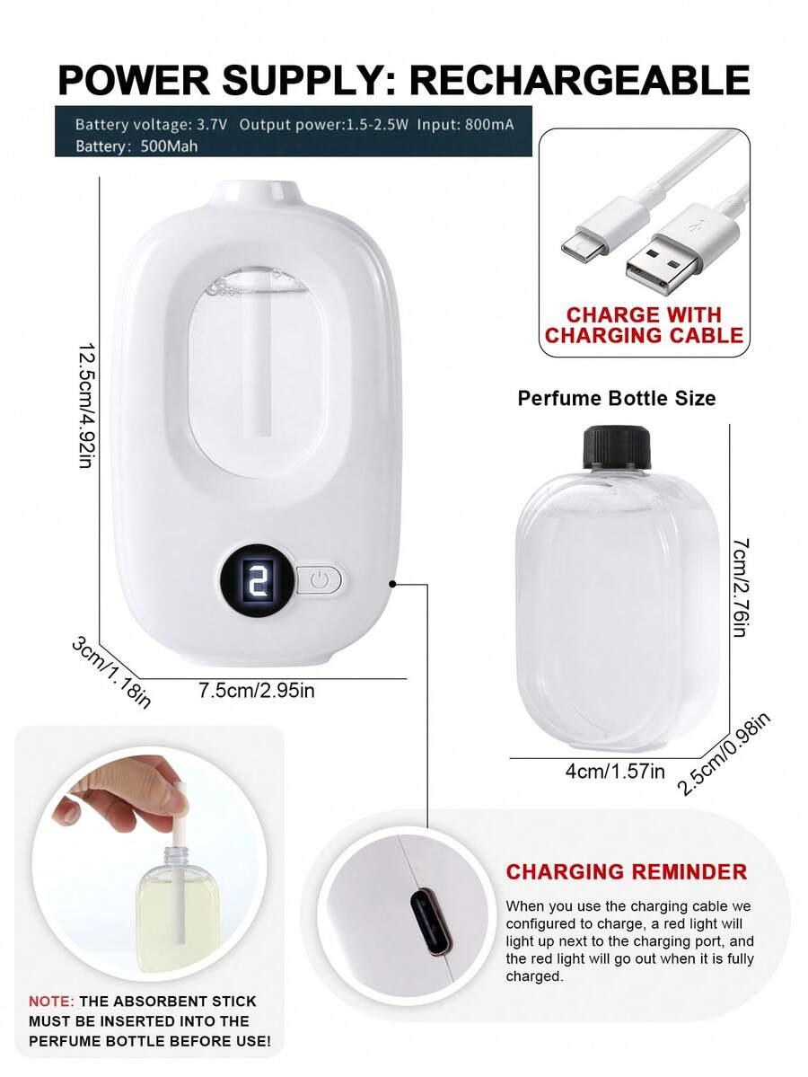 AOYI Difusor de aroma inteligente recargable