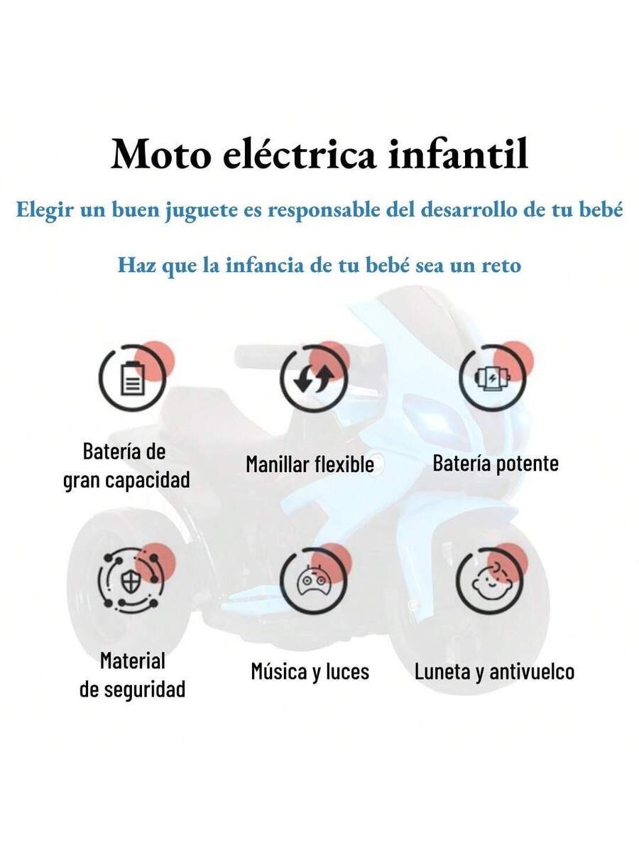 Motocicleta Eléctrico Juguete