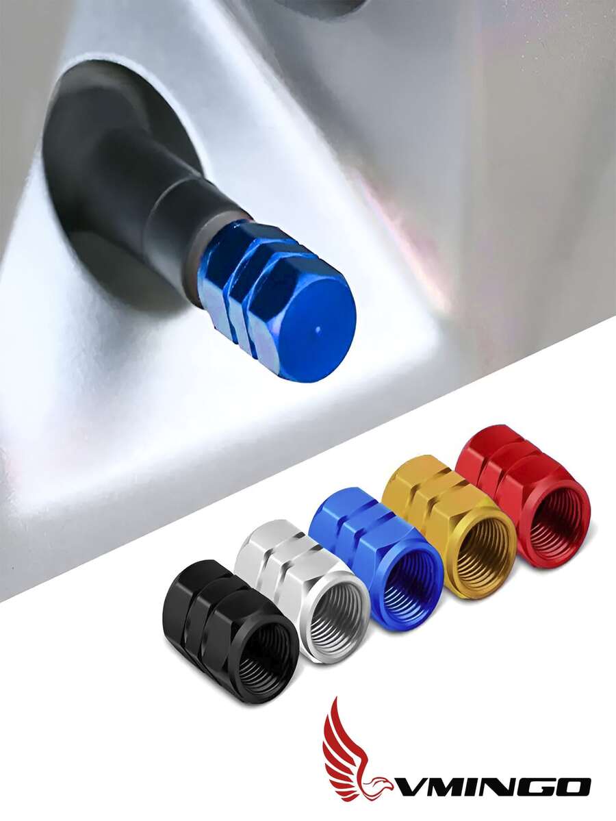Tapon Pivote Valvula Auto Moto Bici 4 piezas