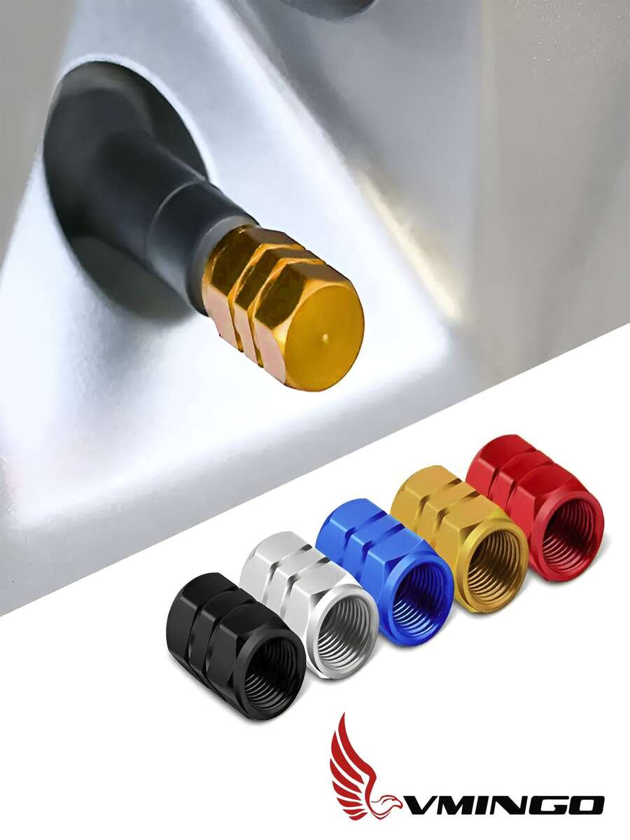 Tapon Pivote Valvula Auto Moto Bici 4 piezas