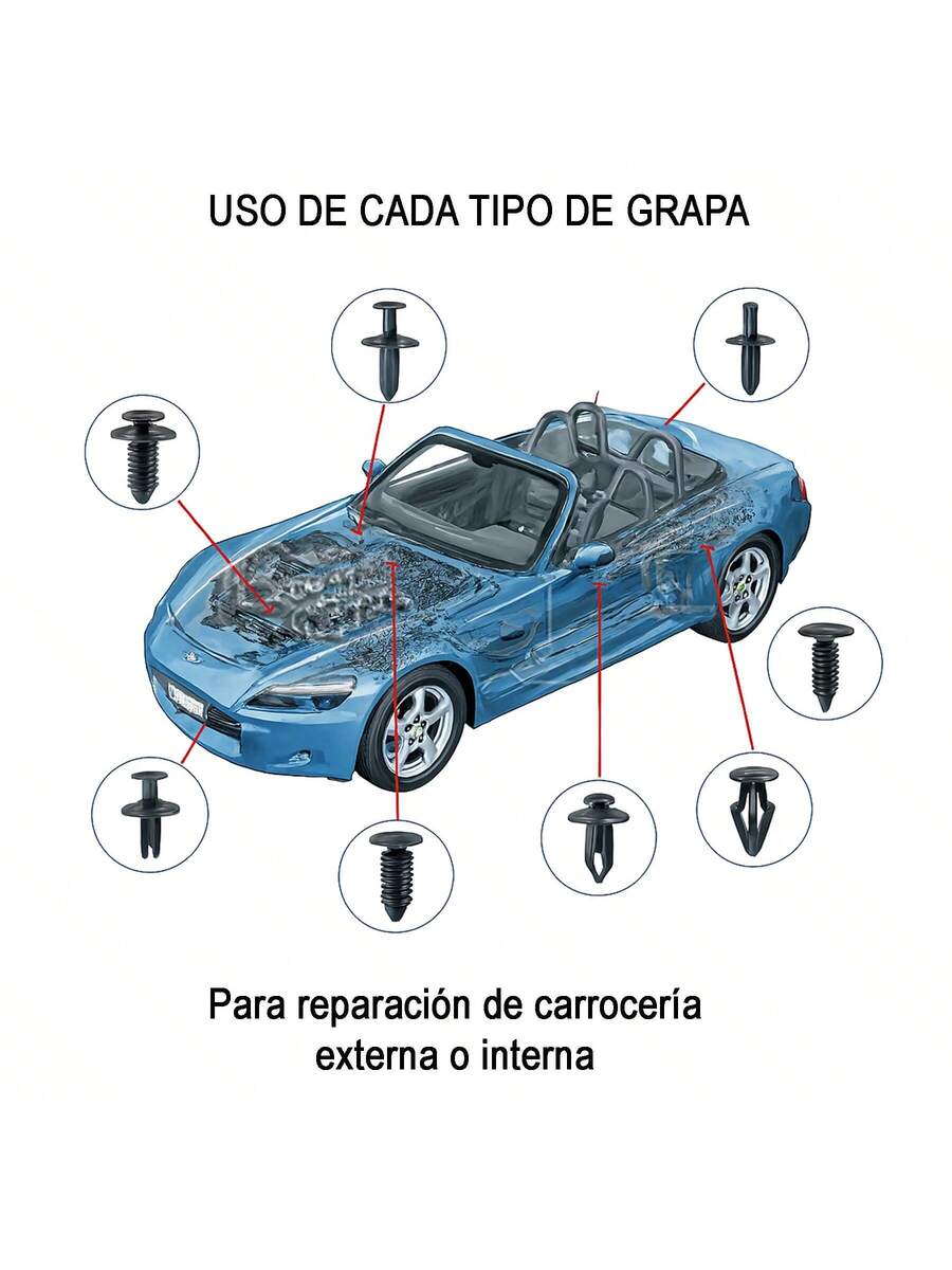 Vmingo Kit Remache Quitagrapa Automotriz 1815 Pzs