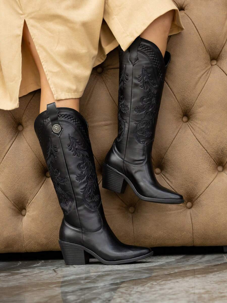 Botas estilo vaquero de media caña western