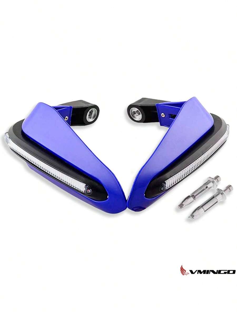 Cubre Puños Moto Luz AMARILLA Led Hand Guards Universal Sin Hueco