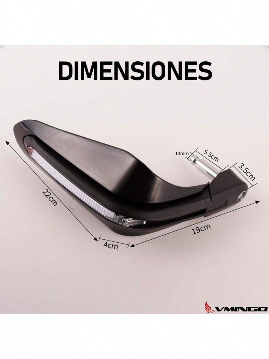 Cubre Puños Moto Luz BLANCA Universal Sin Hueco
