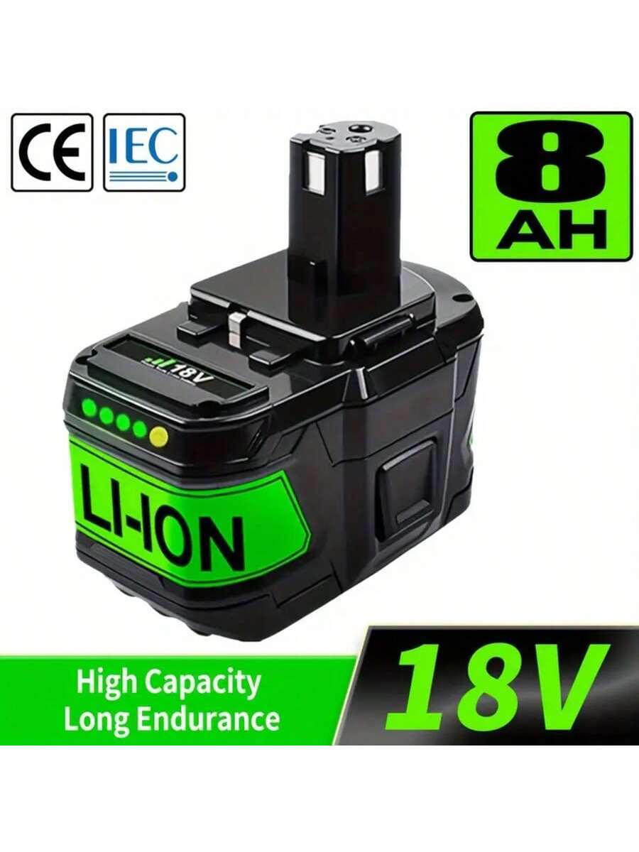 Batería de Repuesto 8.0Ah 18V para Ryobi 18V Batería