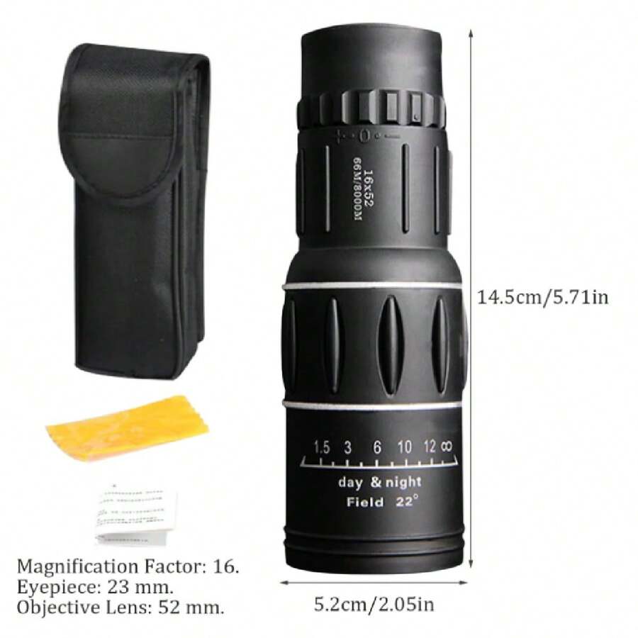Telescopio monocular 16x52