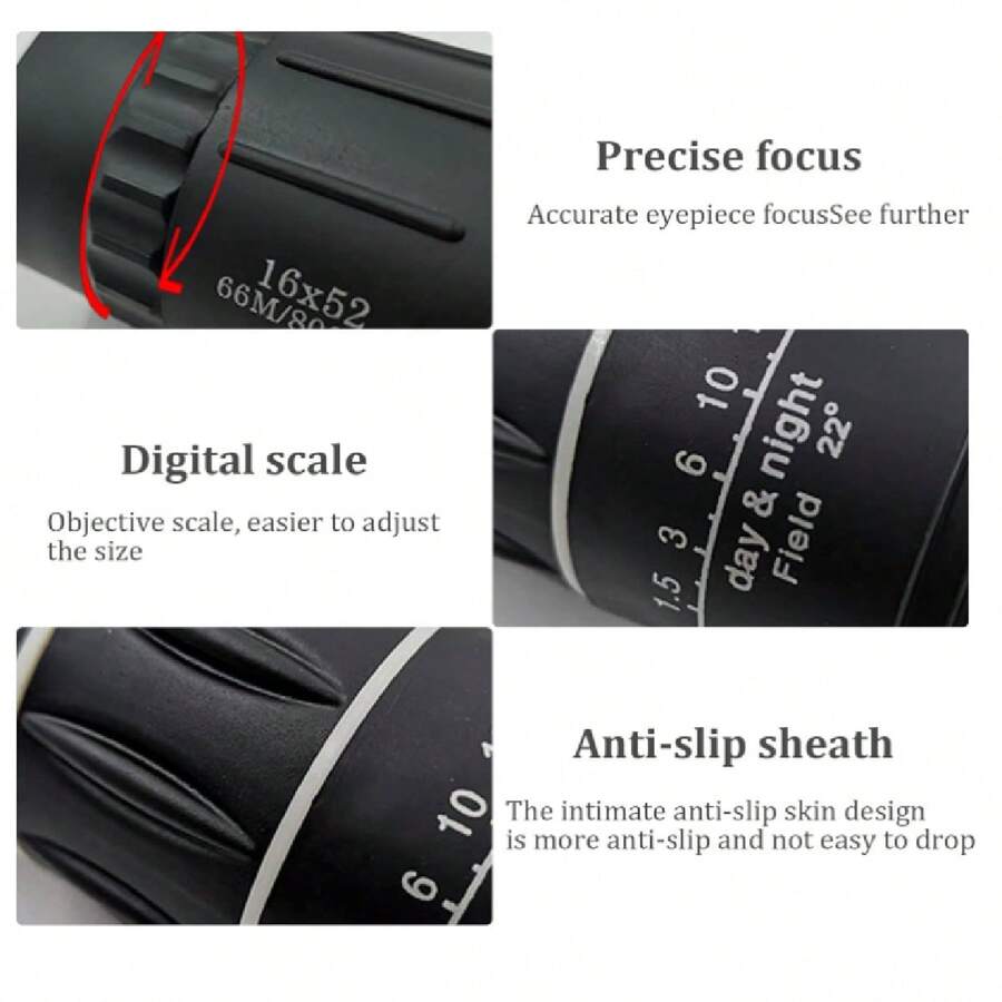 Telescopio monocular 16x52