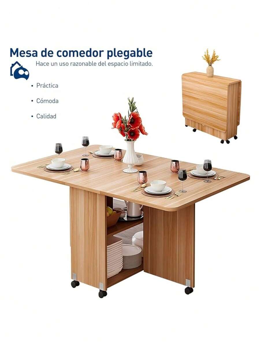 Mesa Plegable de Madera