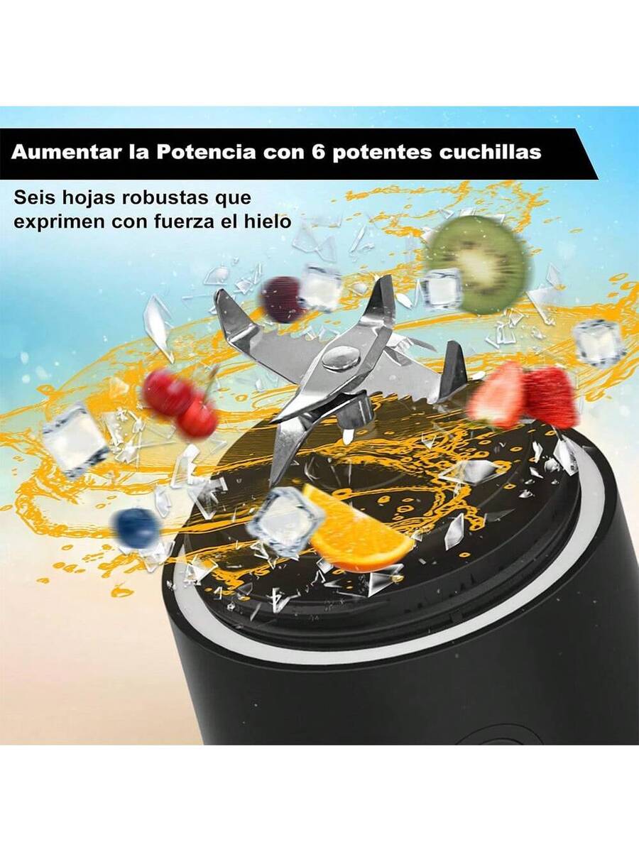 Licuadora portátil, 600ml