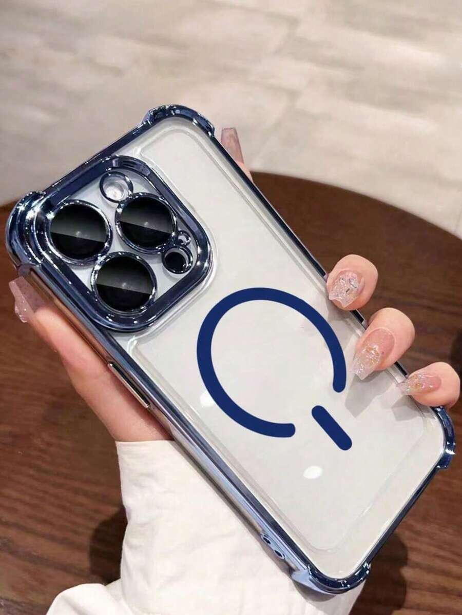 Funda de teléfono básica premium con electrochapado transparente