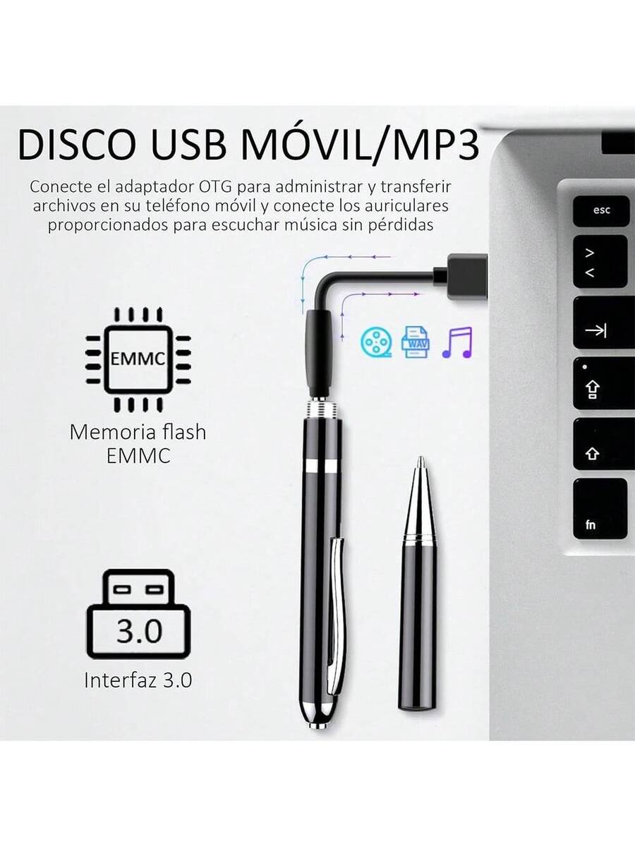 Grabadóra Voz Portátil 64GB