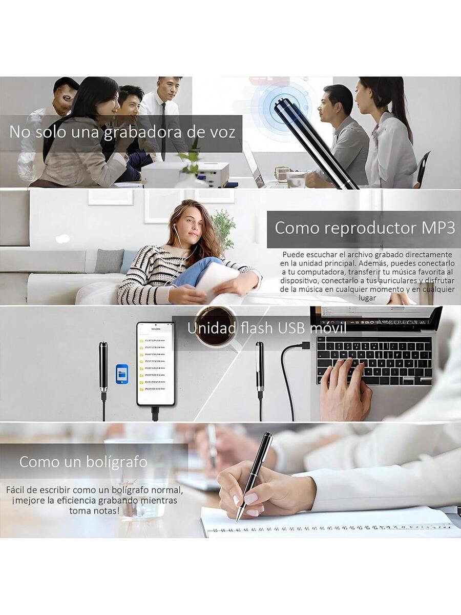 Grabadóra Voz Portátil 64GB