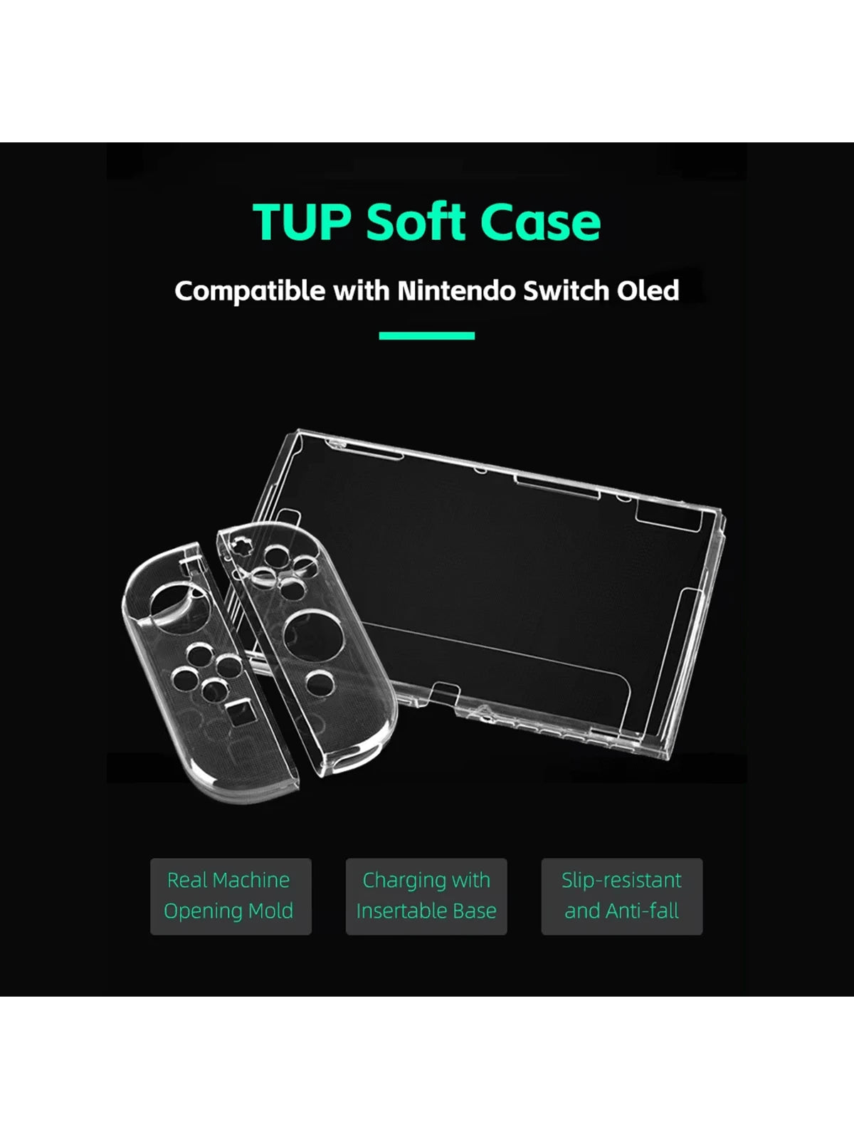 Estuche protector transparente para Switch OLED
