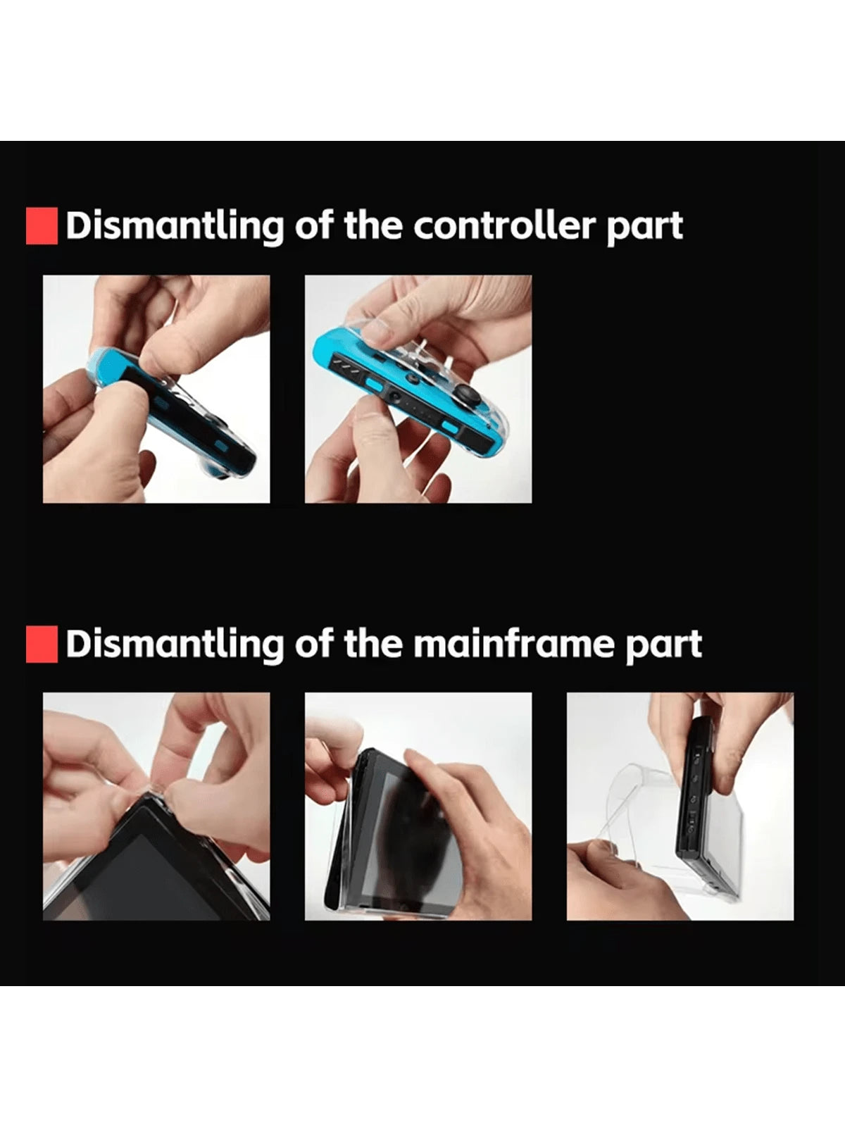 Estuche protector transparente para Switch OLED