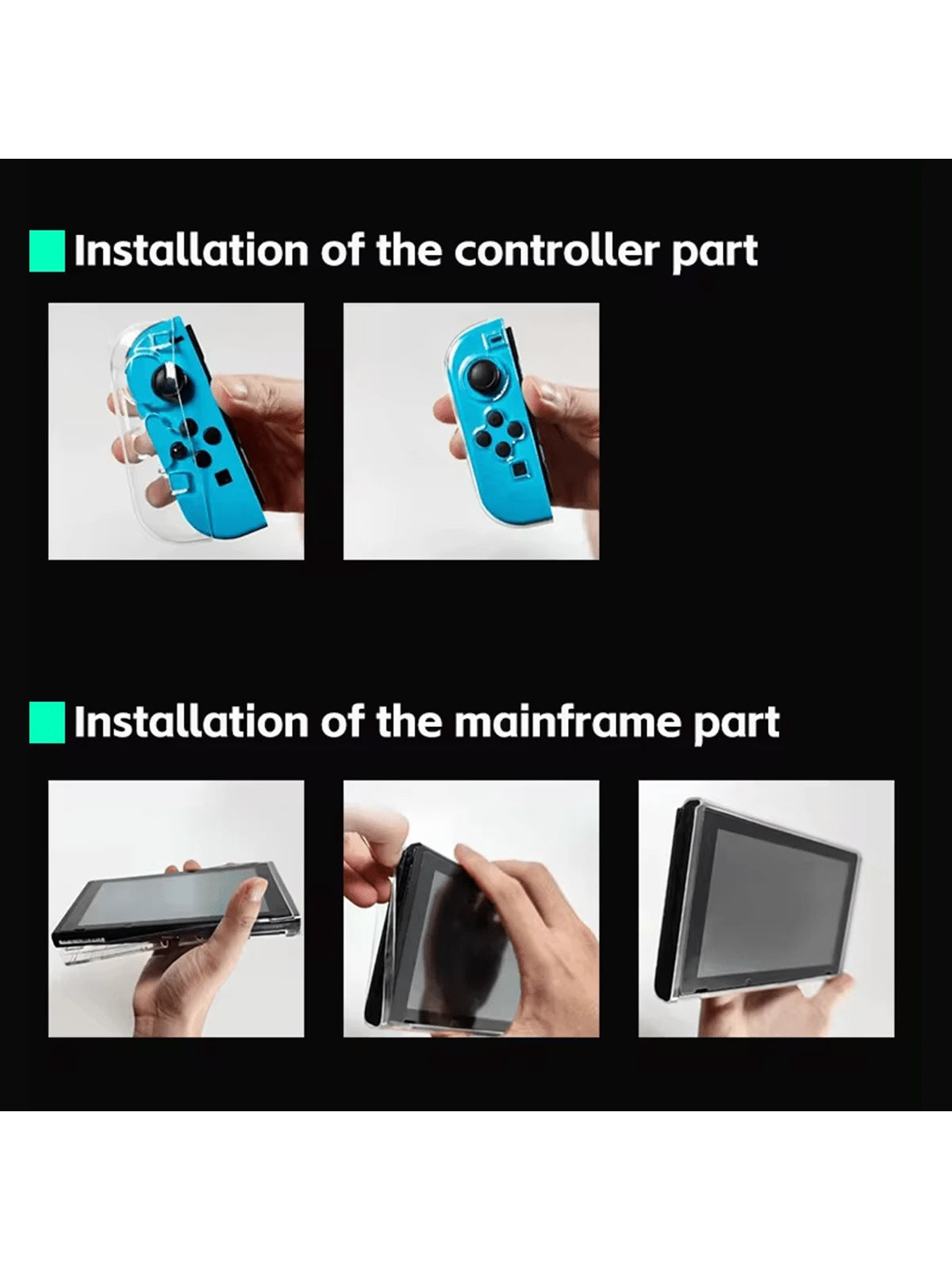 Estuche protector transparente para Switch OLED