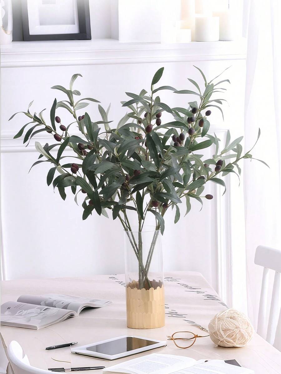 piezas de ramas de olivo artificiales