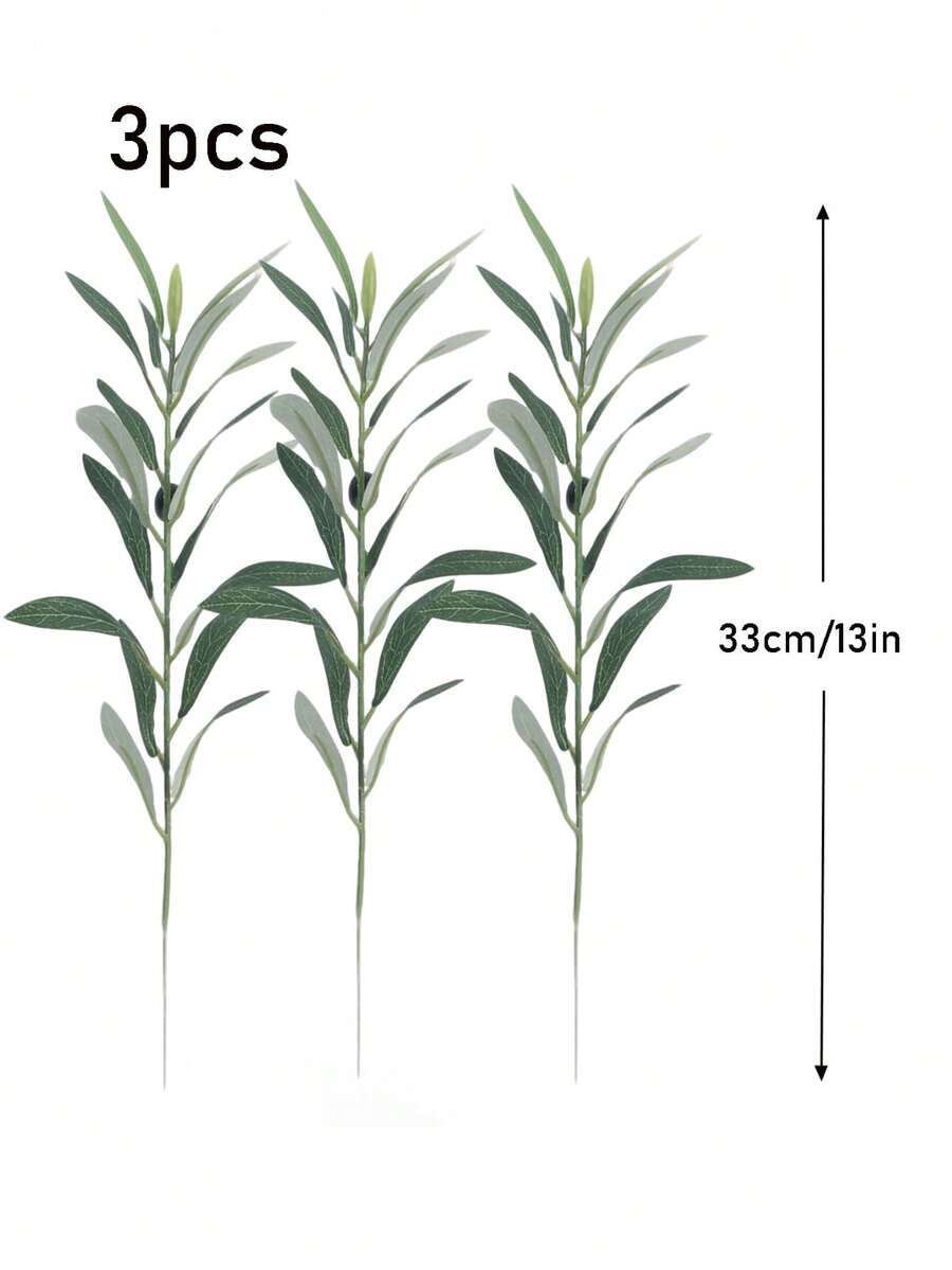 piezas de ramas de olivo artificiales