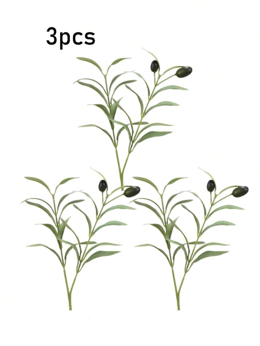 piezas de ramas de olivo artificiales