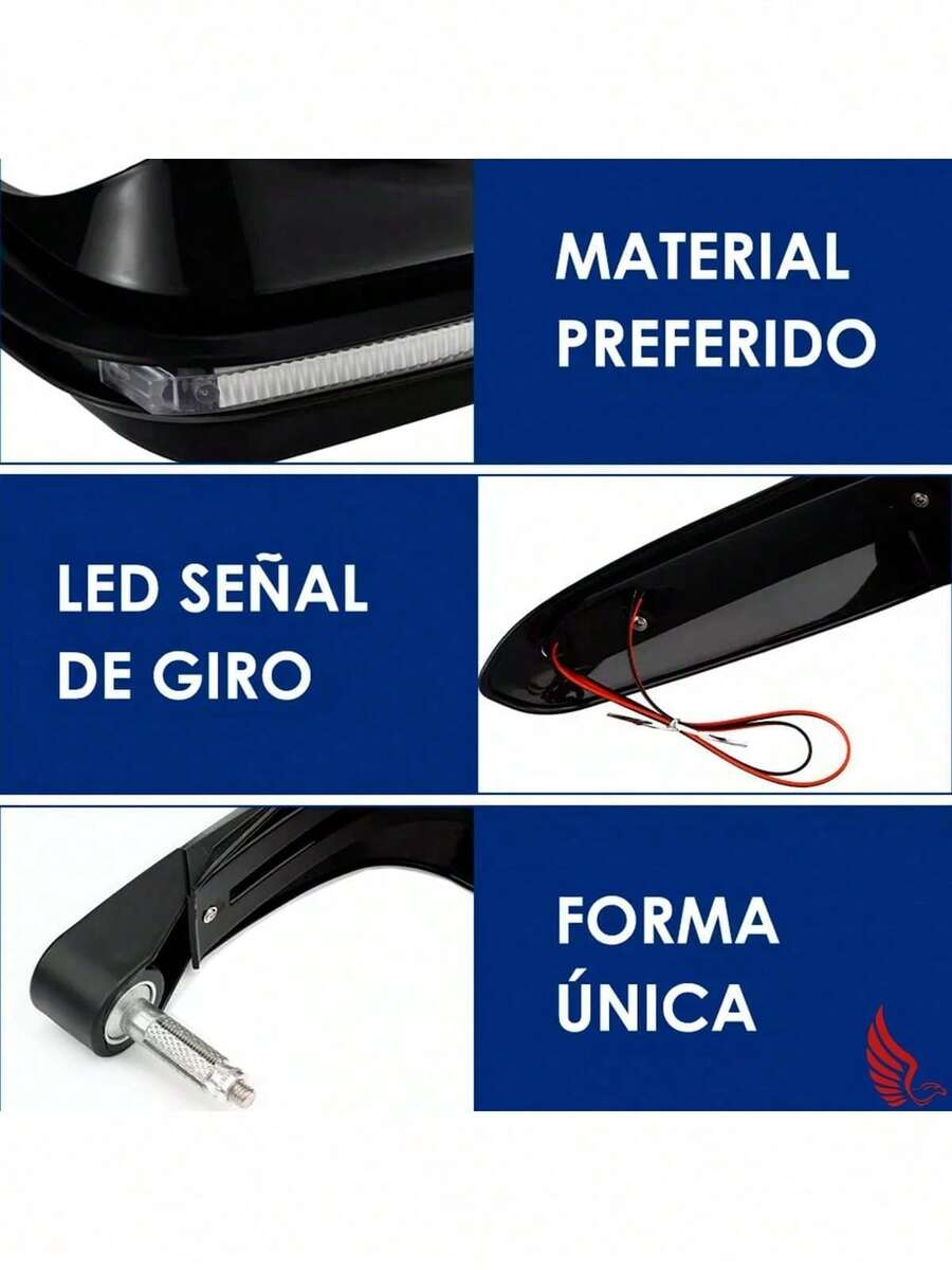 Cubre Puños Moto Luz BLANCA Universal Sin Hueco