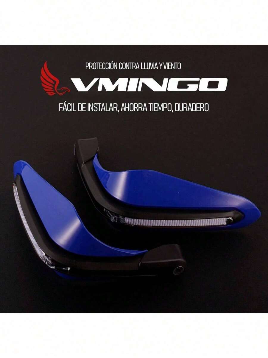 Cubre Puños Moto Luz BLANCA Universal Sin Hueco