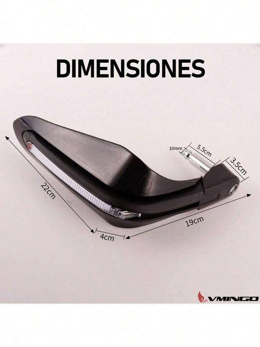 Cubre Puños Moto Luz BLANCA Universal Sin Hueco