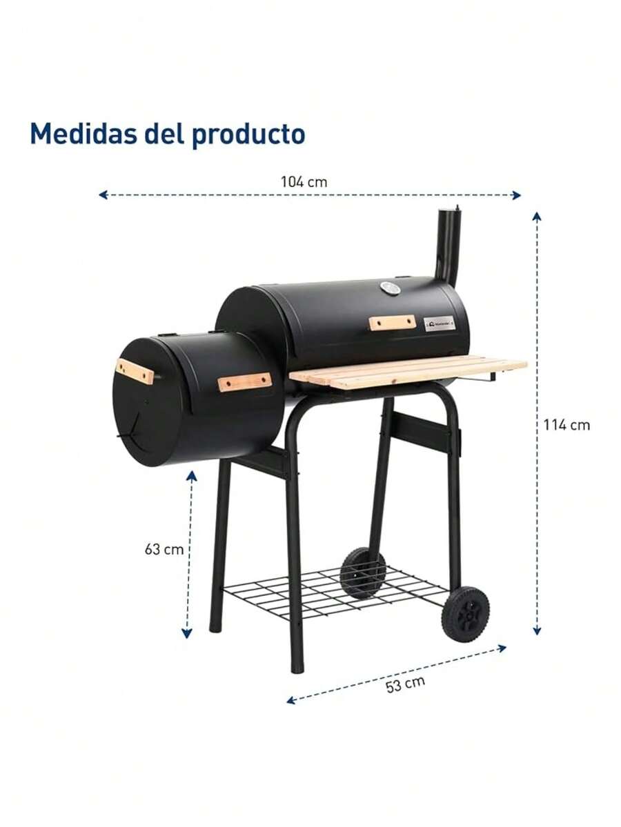 Asador Bluelandeer parrilla exterior
