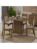 Juego de Comedor con Mesa y 4 Sillas
