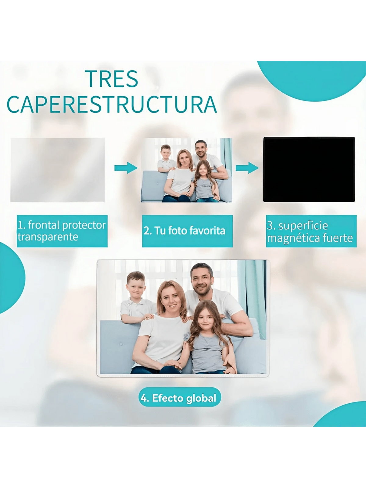 10pz Marco De Foto Magnético Bolsa